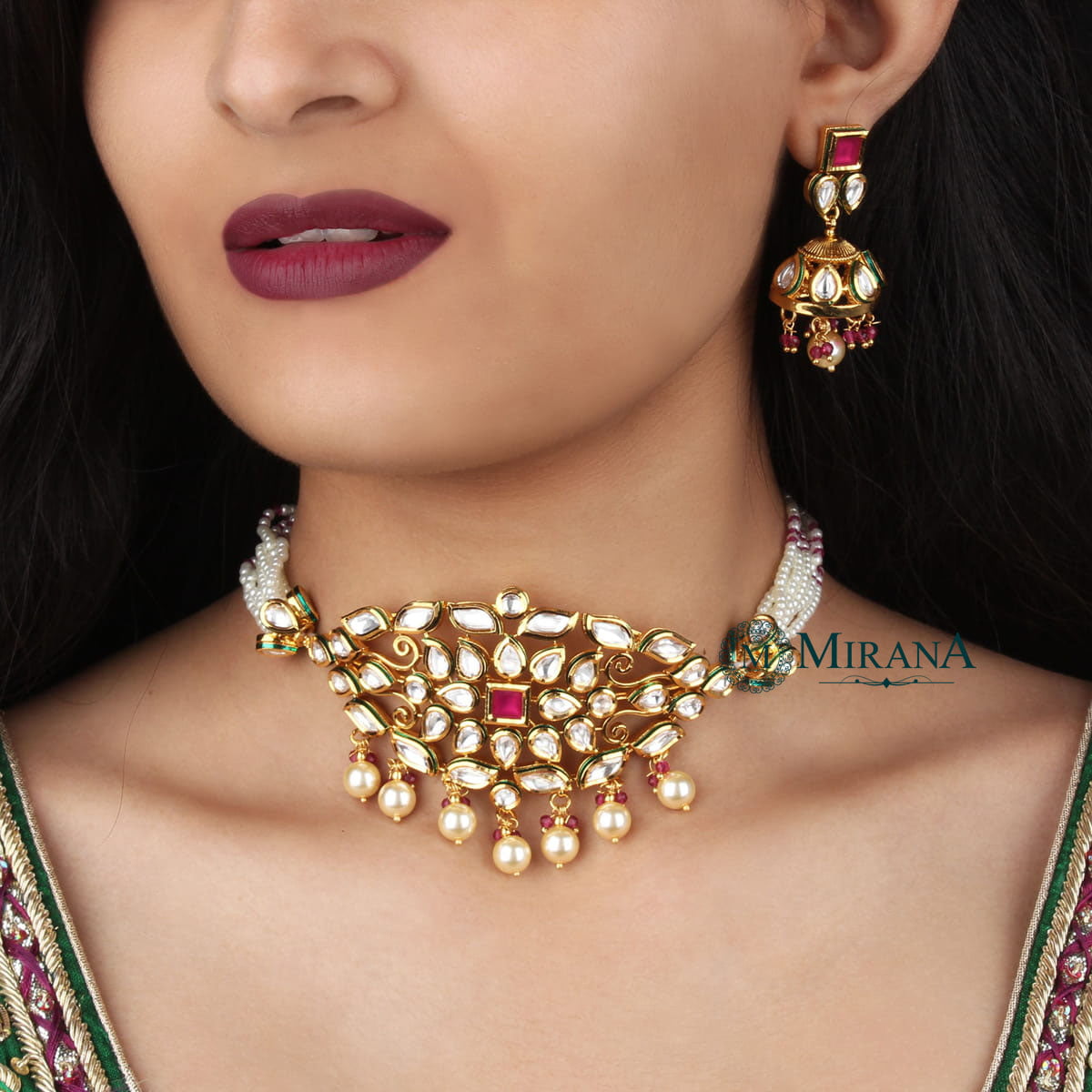 small kundan choker